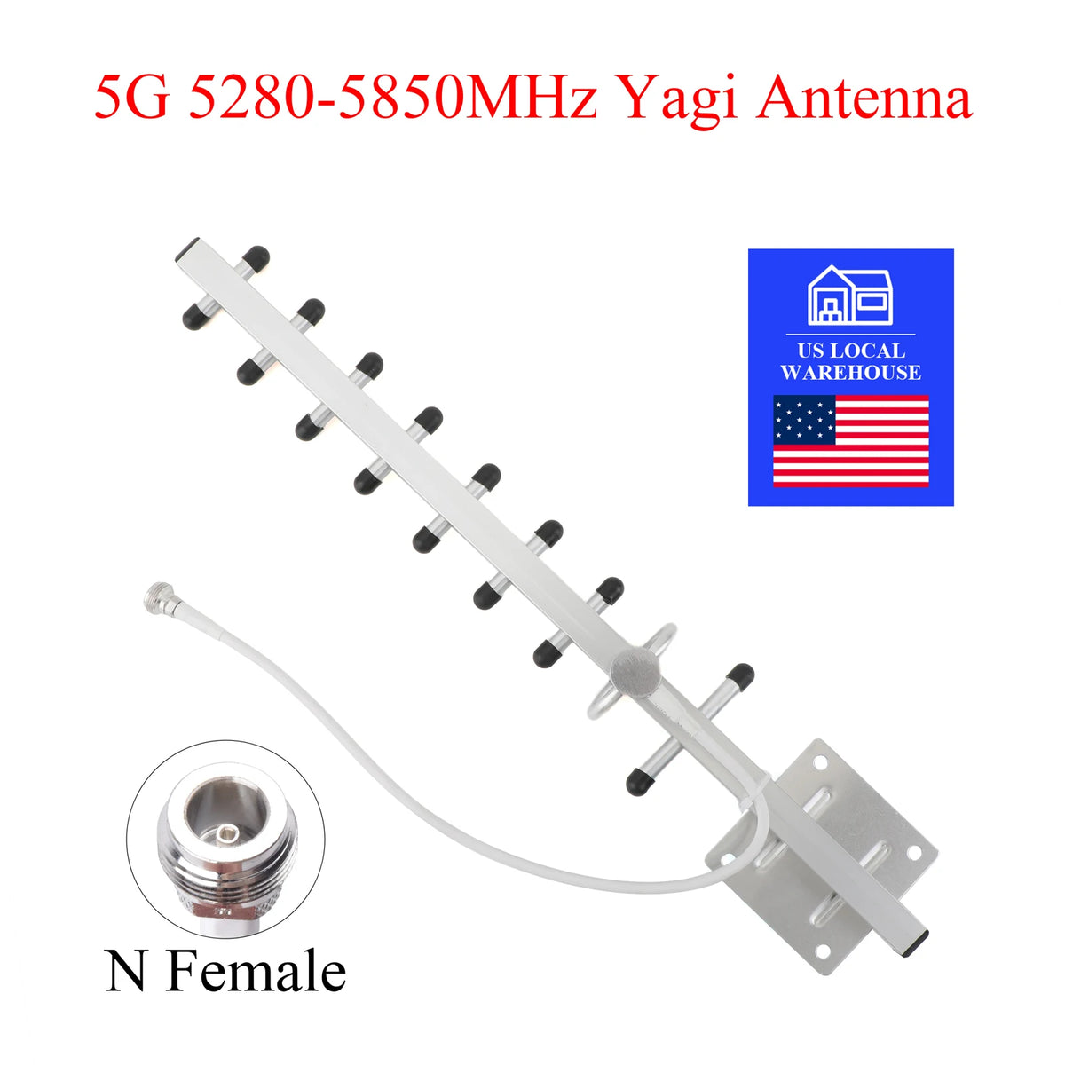 WSOLDMA Outdoor Yagi Antenna for 2G 3G 4G Cellular Networks