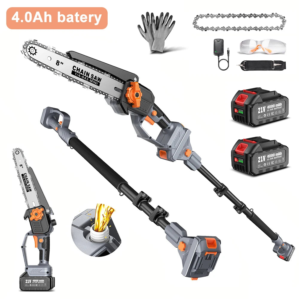 Taskstar Cordless Two In One Pole Saw With Brushless Motor