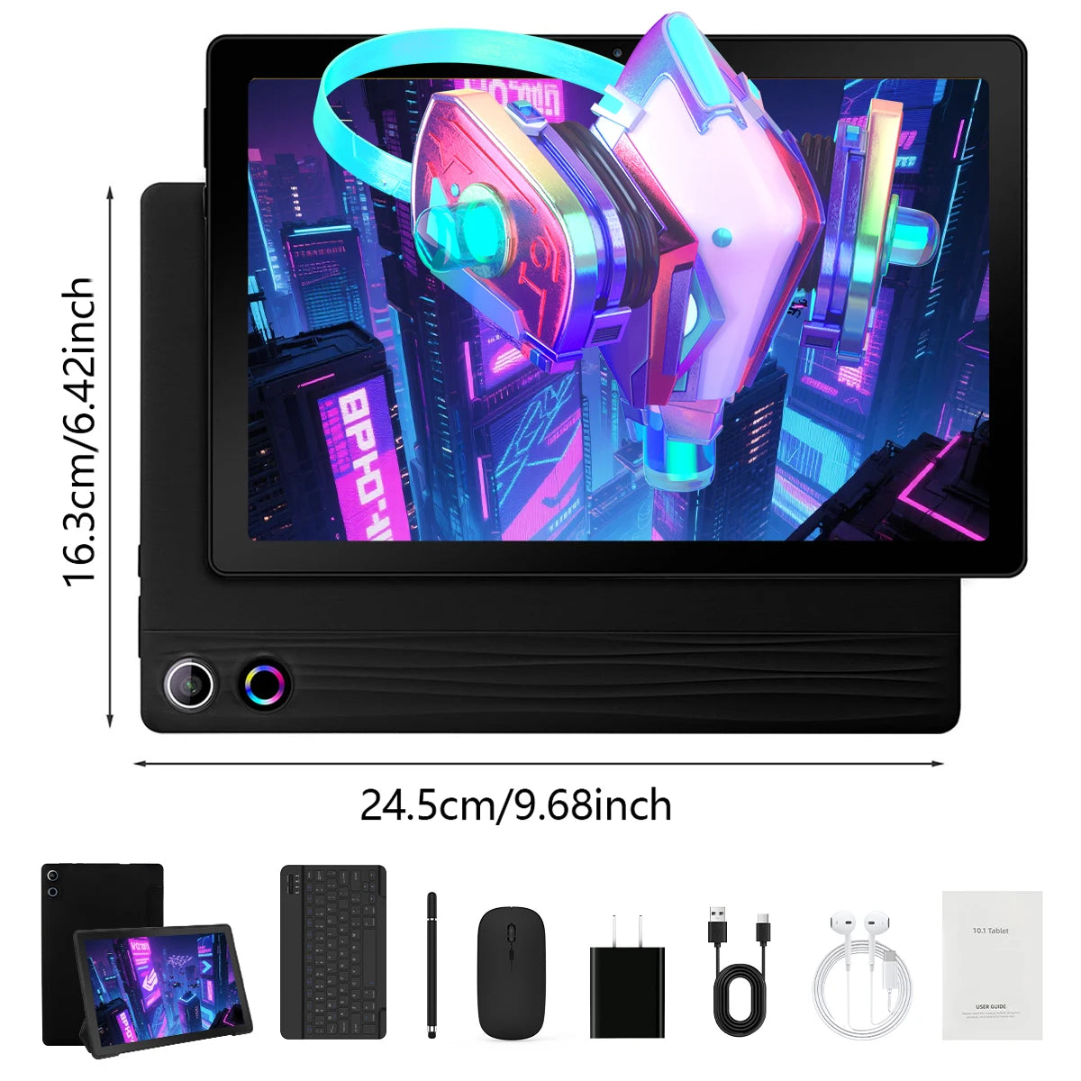 Aeezo Android 14 Tablet Featuring Hd Display And Face Unlock