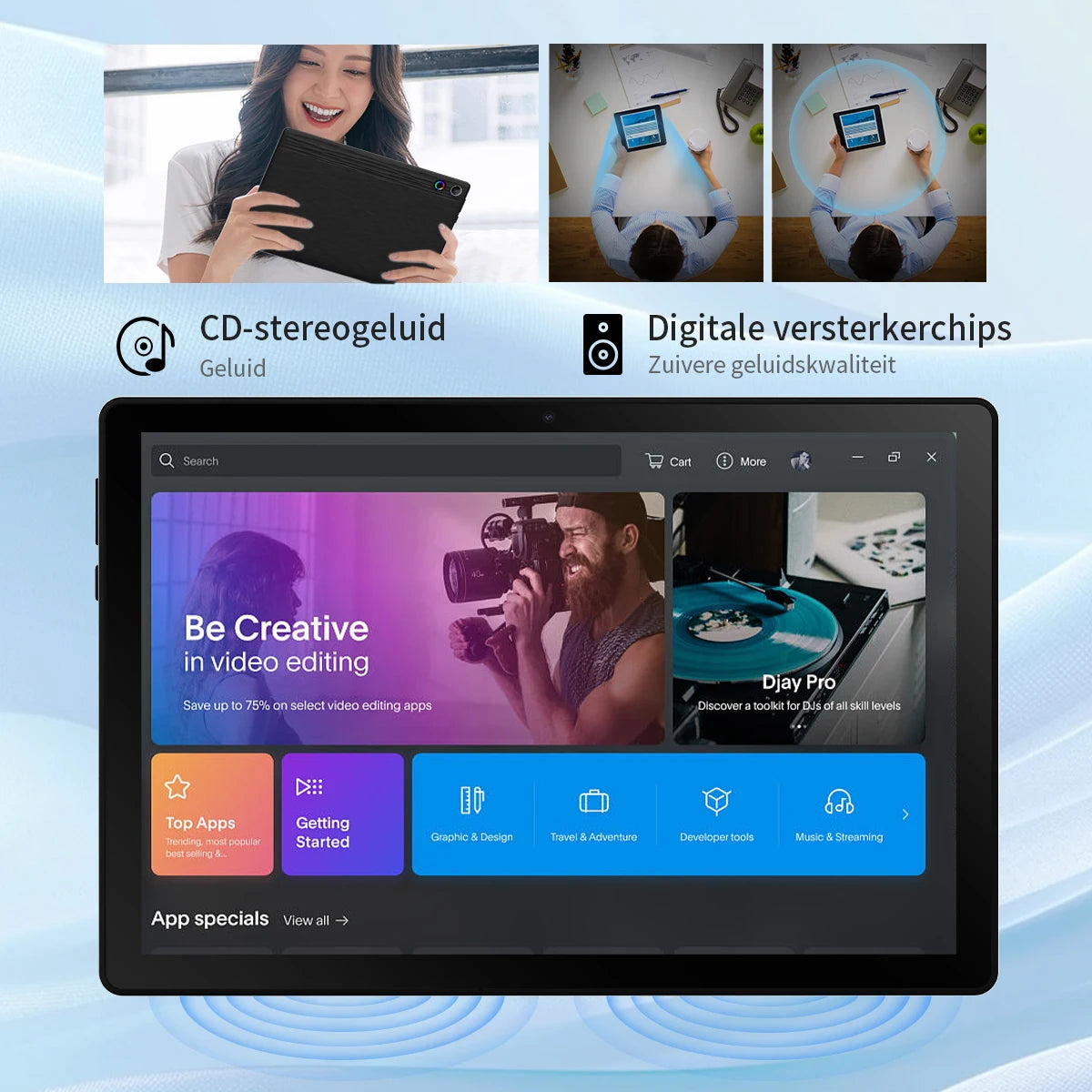 URAO Android 15 Tablet With Keyboard And Stylus Set