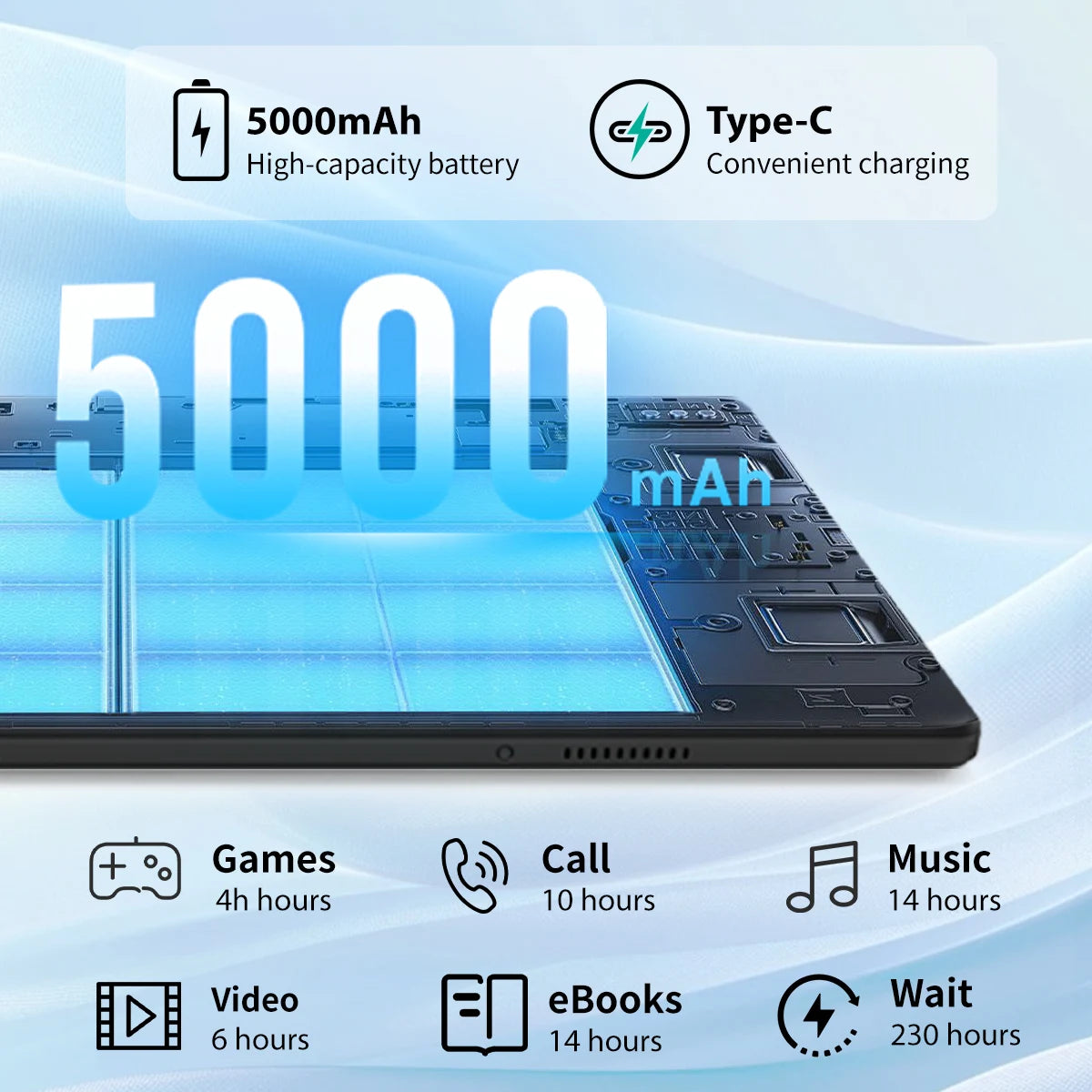 URAO Android 15 Tablet With Keyboard And Stylus Set