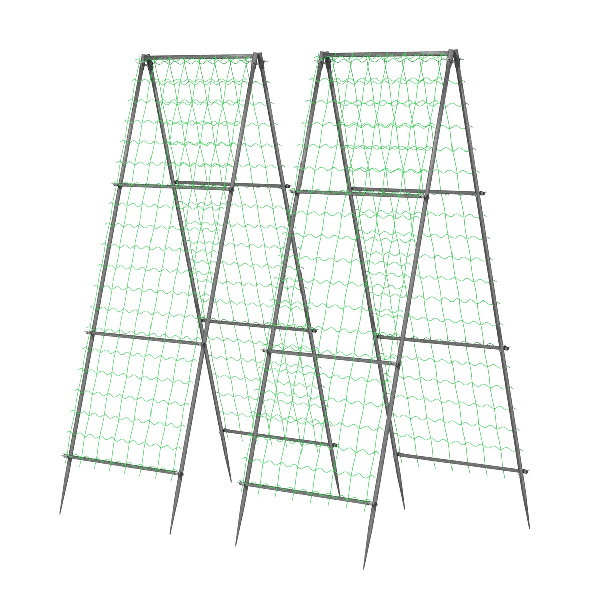 Metal Garden Trellis With Nylon Netting for Climbing Plants