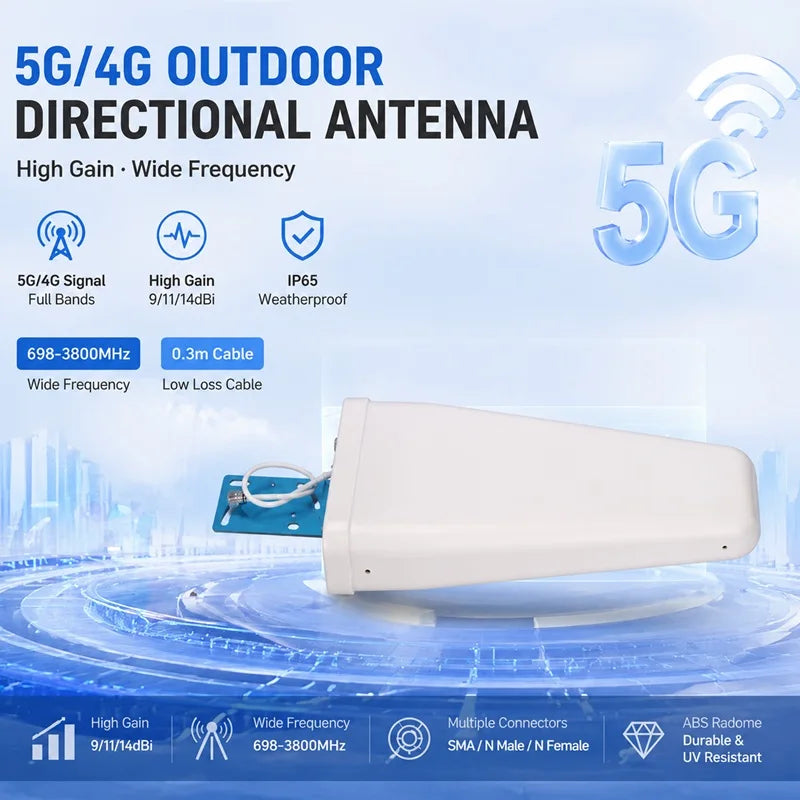 High Gain Directional Yagi Antenna for 3G 4G LTE WiFi