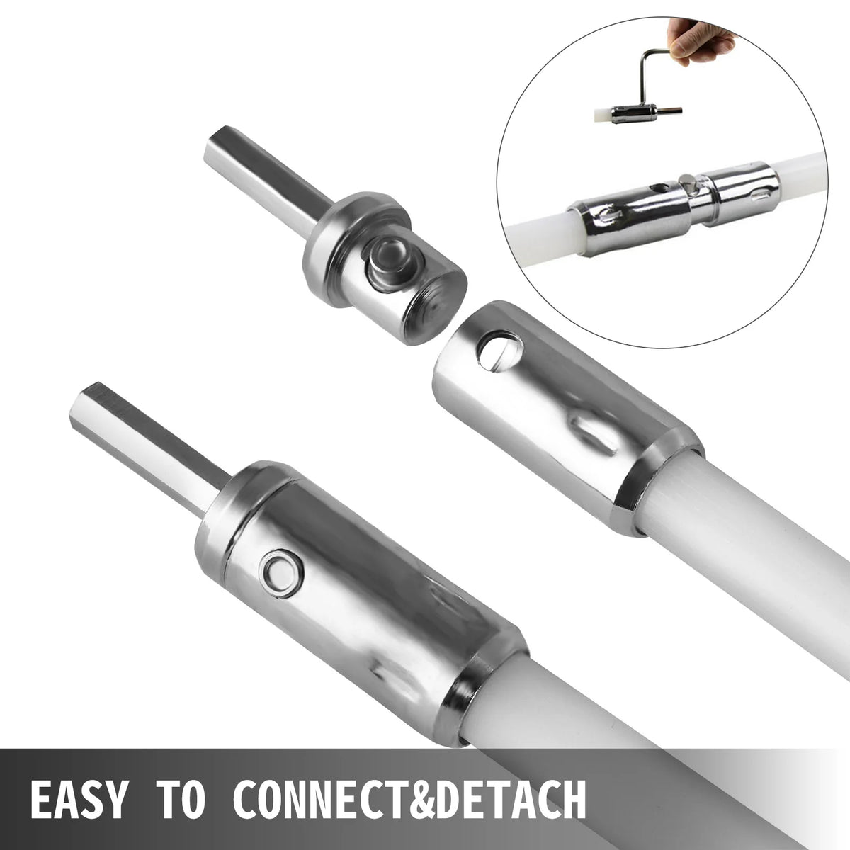 SucceBuy Chimney Sweep Kit With Drill Driven Brush For Fireplace