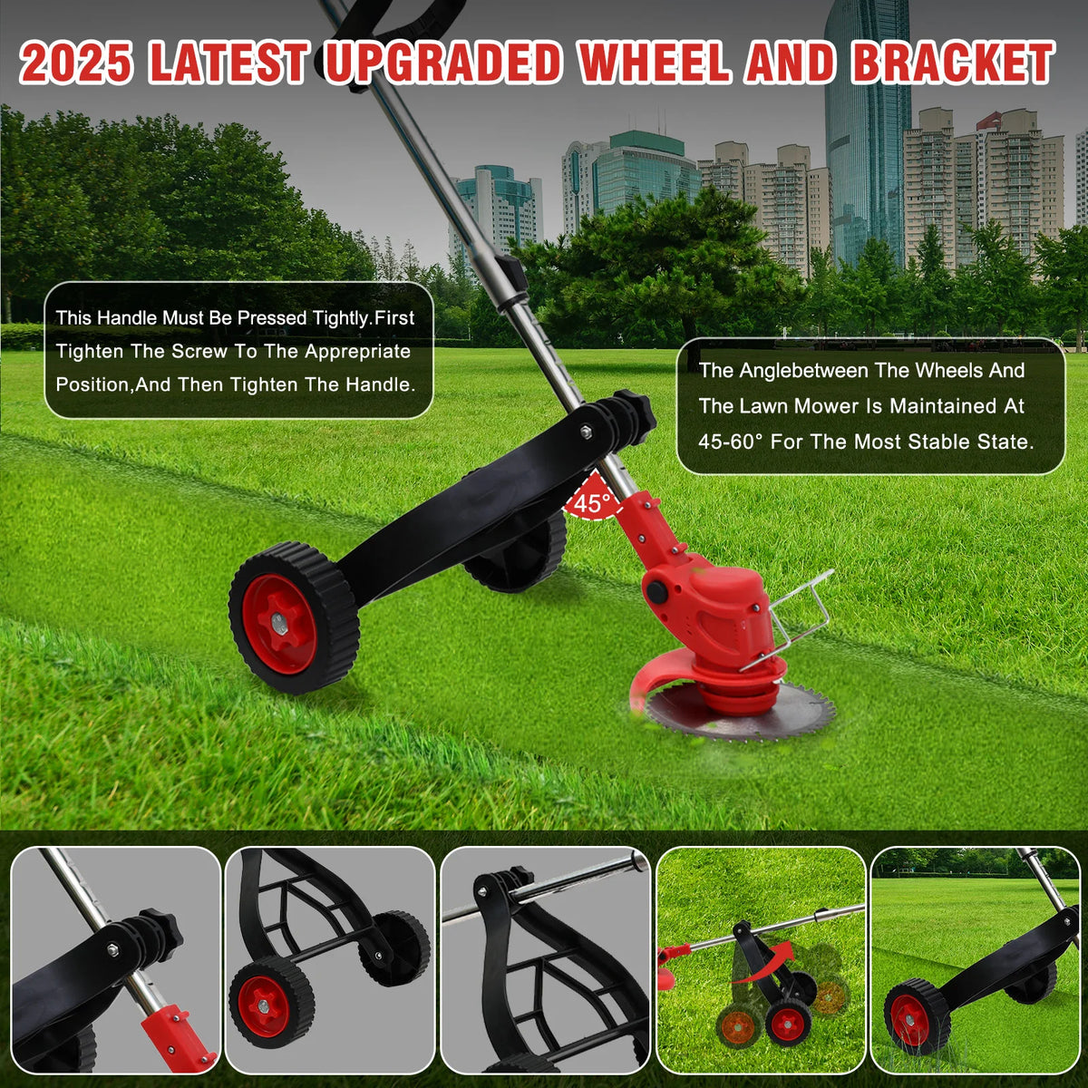 Cordless 21V Grass Trimmer And Lawn Edger For Home Gardens