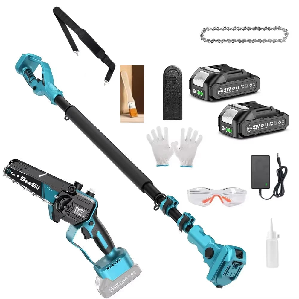 Seesii Brushless Telescopic Cordless Chainsaw For Tree Pruning