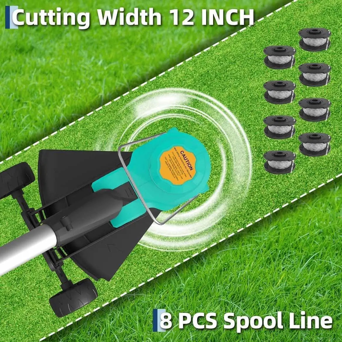 Cordless Battery String Trimmer With Automatic Line Feed System
