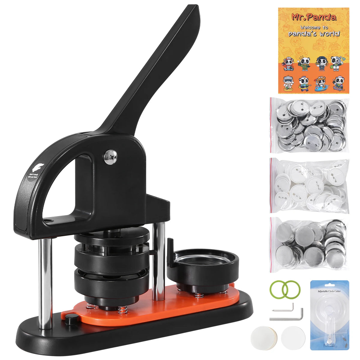 SucceBuy Button Maker Kit Ergonomic Arc Handle
