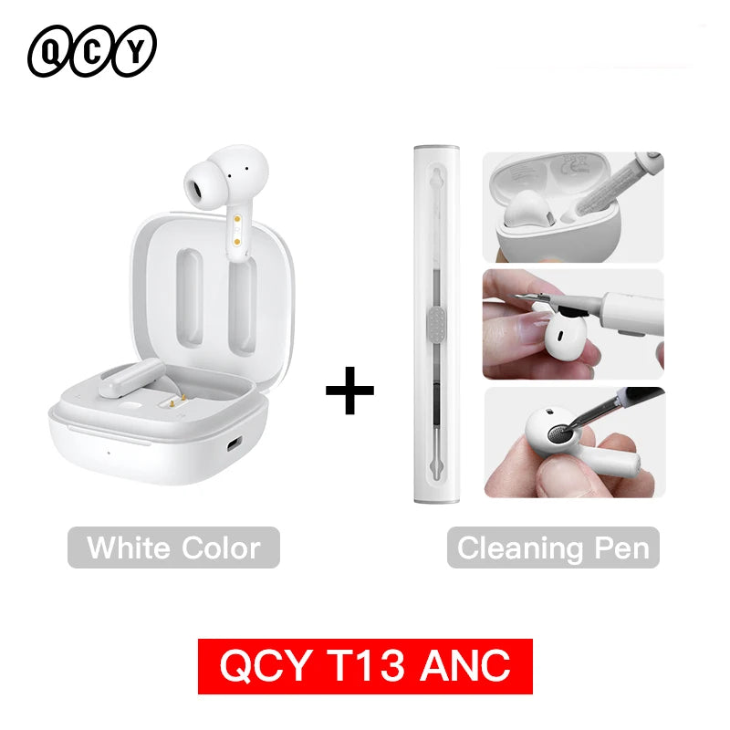 Qcy T13 Bluetooth 5.3 Wireless Earphones With Active Noise Cancellation