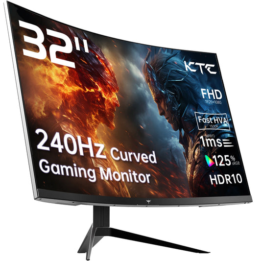 KTC Curved Gaming Monitor Featuring 240Hz And HDR Technology