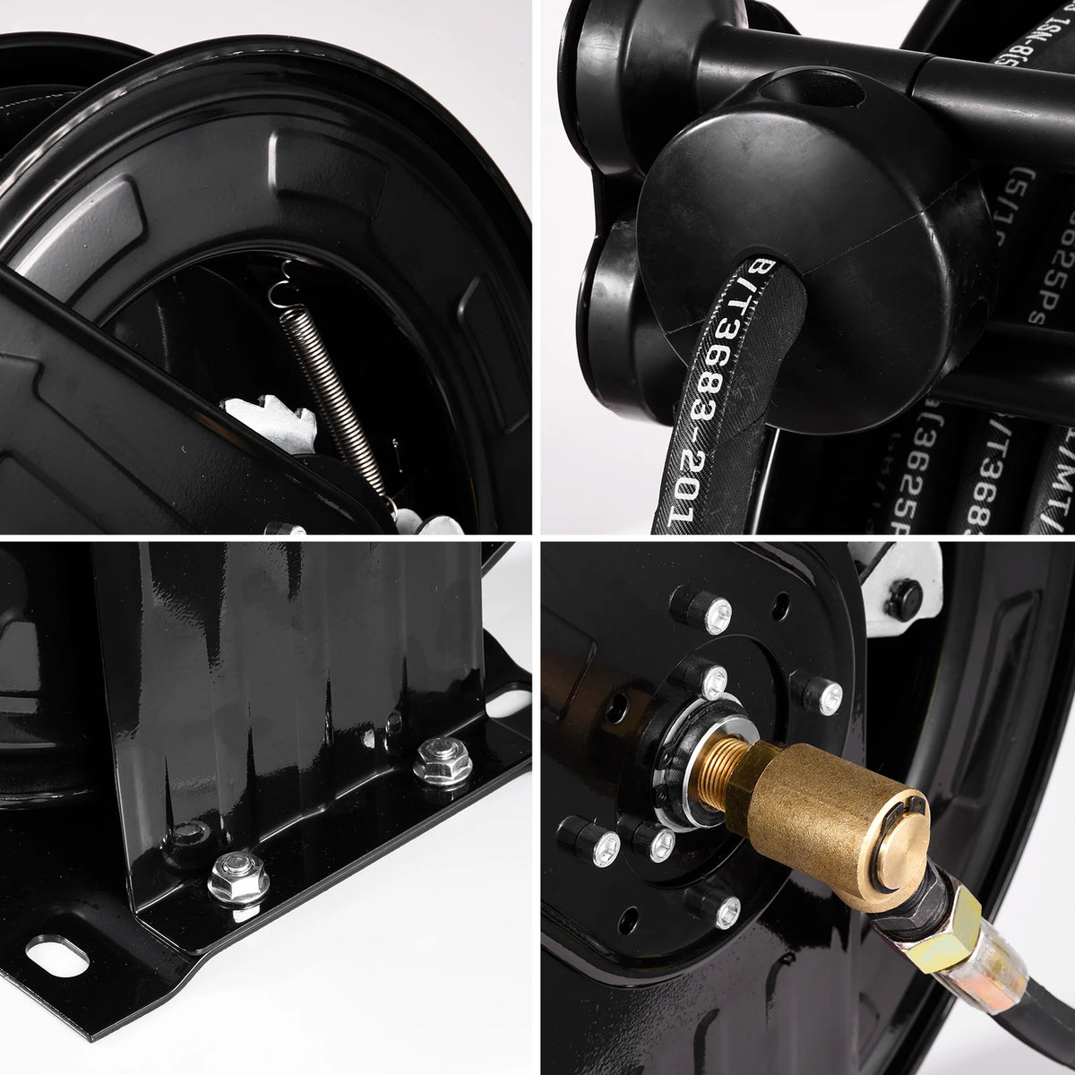 Heavy Duty Steel Auto Rewind Pressure Washer Hose Reel