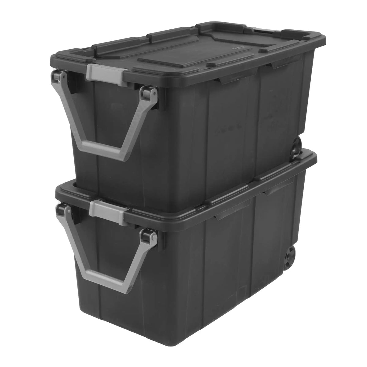Sterilite Industrial Wheeled Plastic Storage Container With Handles