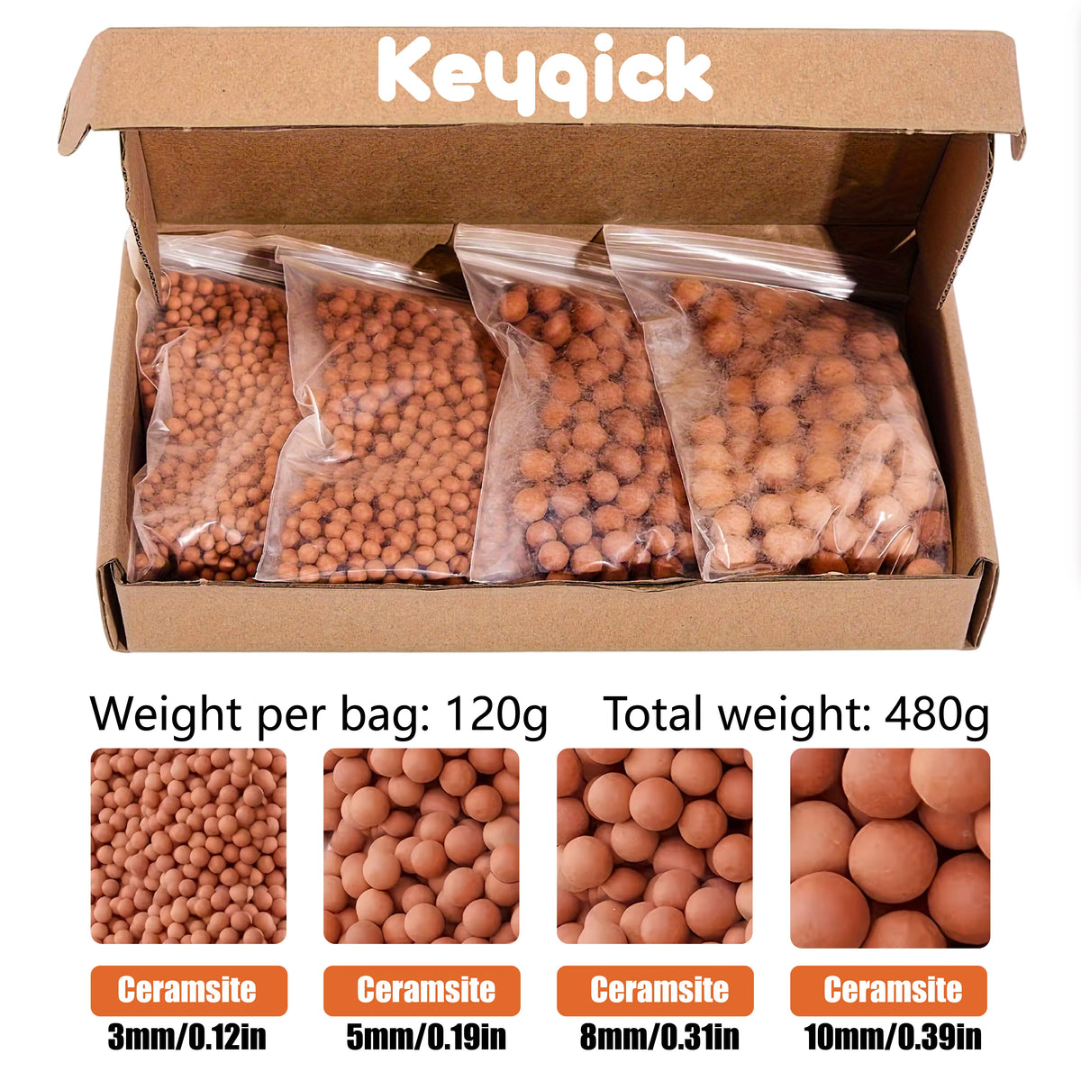 Natural Expanded Clay Pebbles for Aquariums, Gardens, and Potted Plants