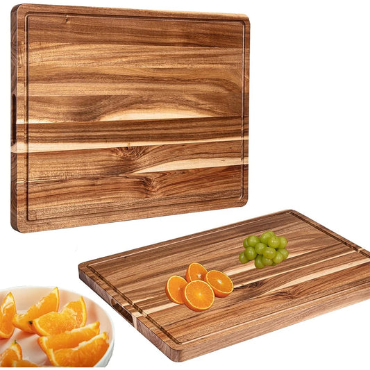 TWISTER CK Wood Cutting Board With Juice Groove Handle
