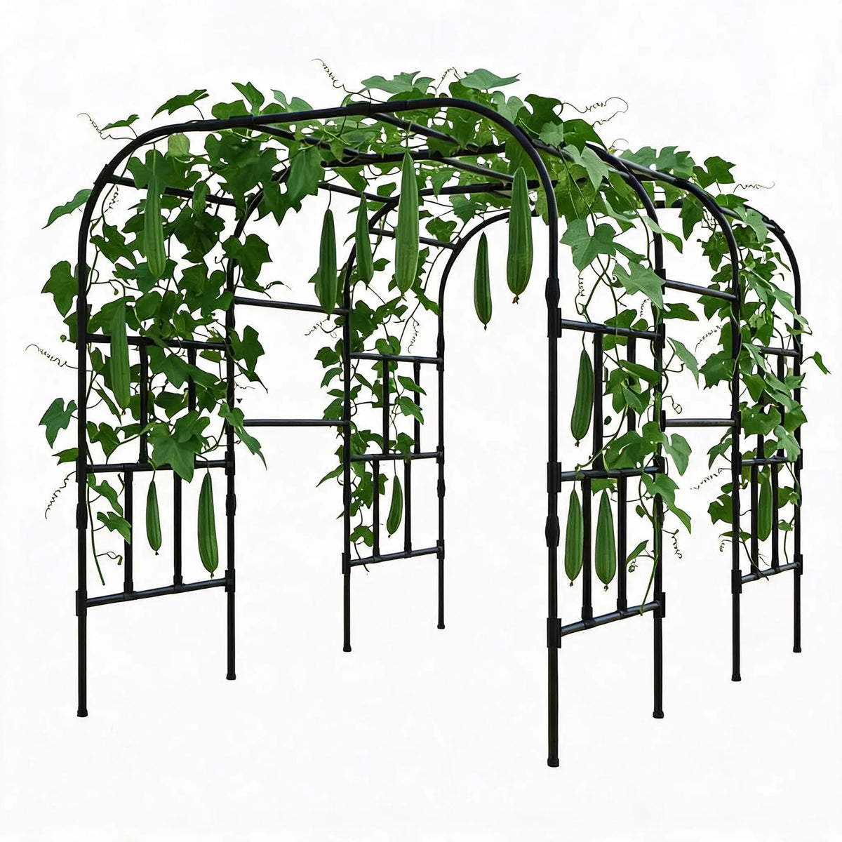 Rust Resistant Metal Garden Arch Trellis for Climbing Plants