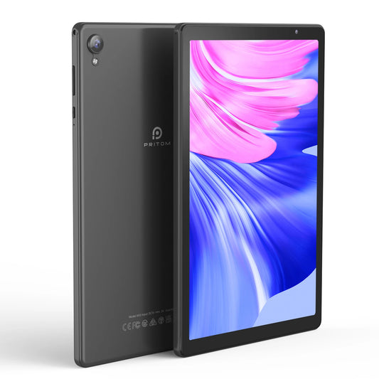 Pritom Android 14 Tablet With Dual Camera And Wireless Connectivity