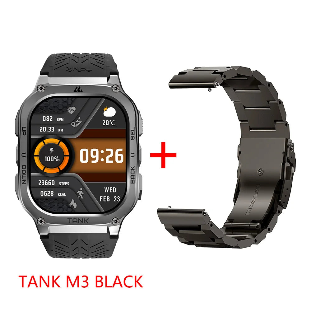 Kospet Tank M3 Smartwatch With Amoled Display And Bluetooth Fitness Tracking