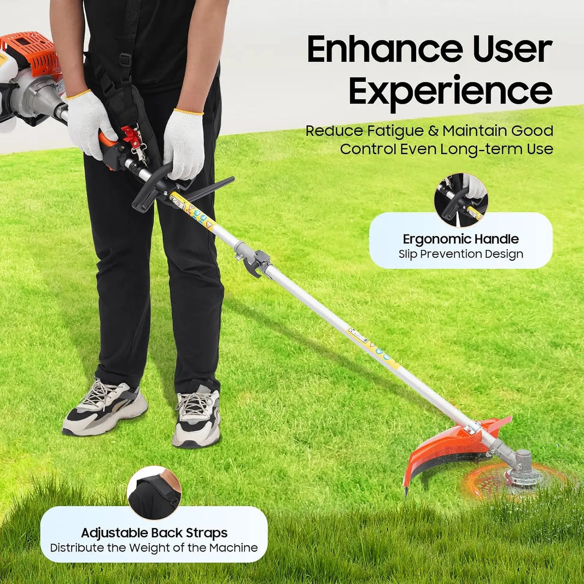 Versatile Five In One Gasoline Powered Garden Trimmer