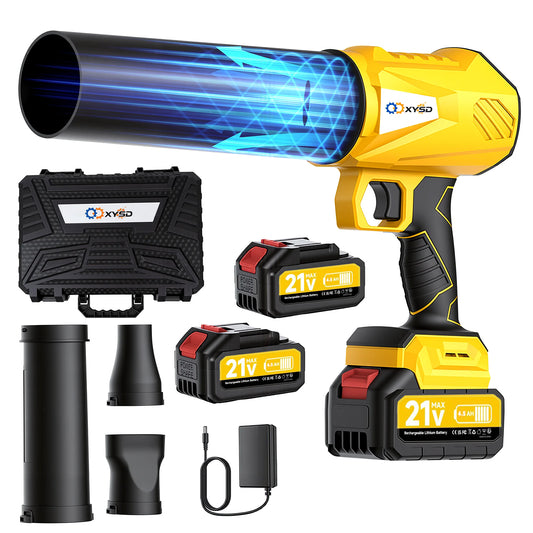 XYSD Cordless Handheld Leaf Blower With Two Batteries