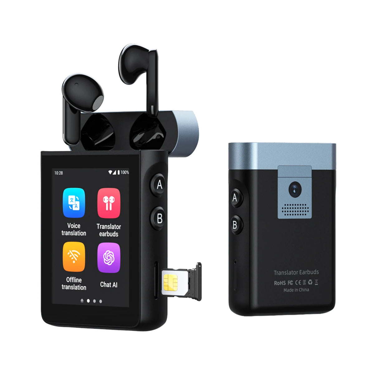 Wooask AI Translator Earbuds For Seamless Real Time Language Translation