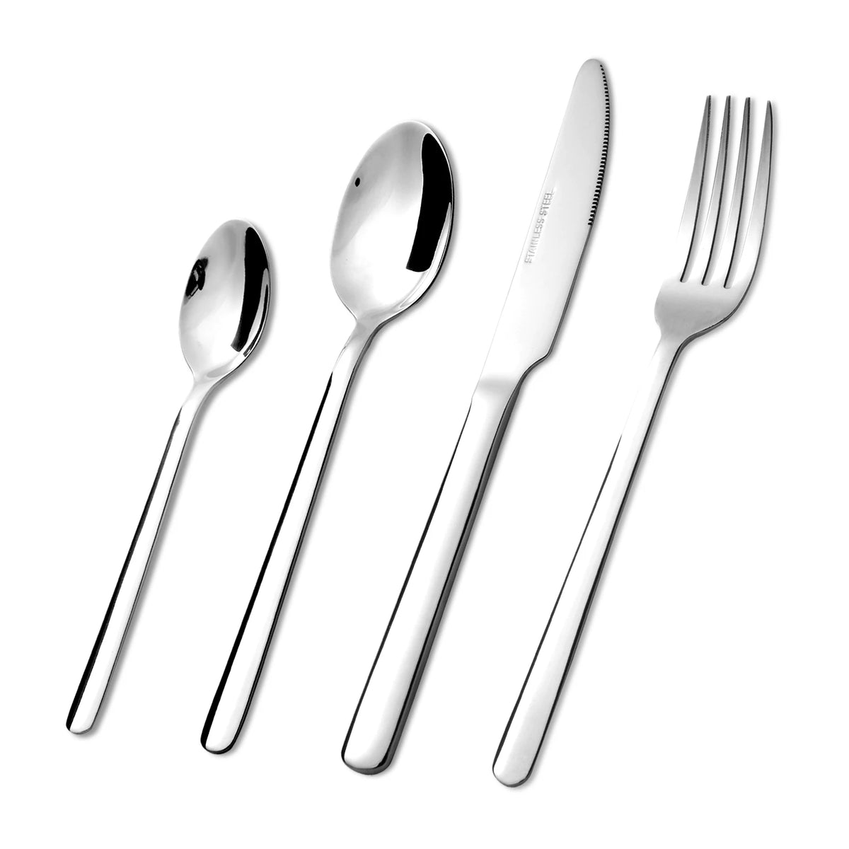 Hansmart 24 Piece Stainless Steel Flatware Set For Dining