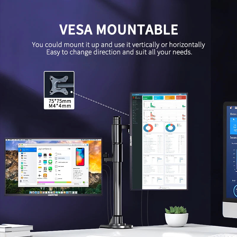 Hgfrtee Portable Gaming Monitor With 100Hz Refresh And Full Hd Display