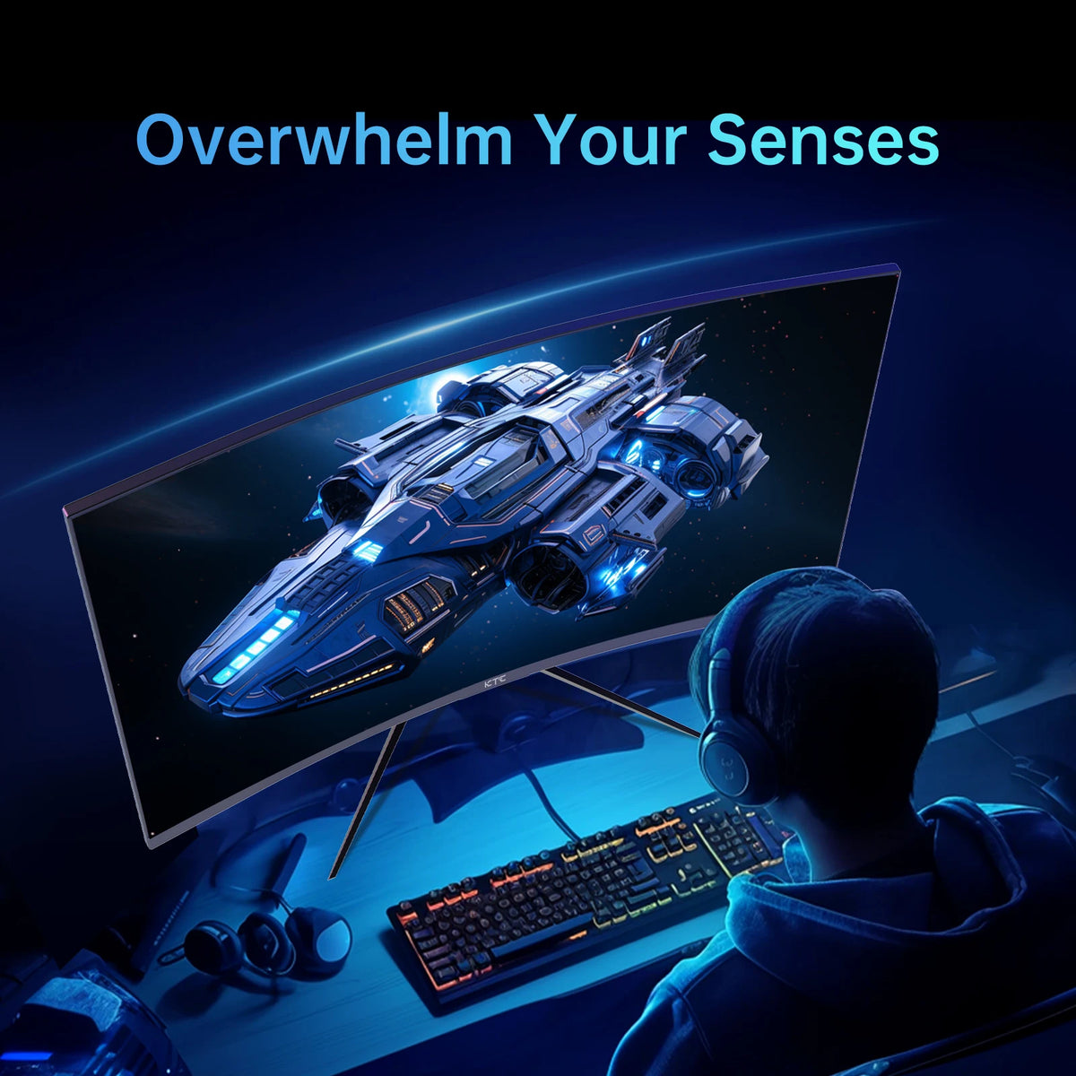 KTC Curved Gaming Monitor Featuring 240Hz And HDR Technology