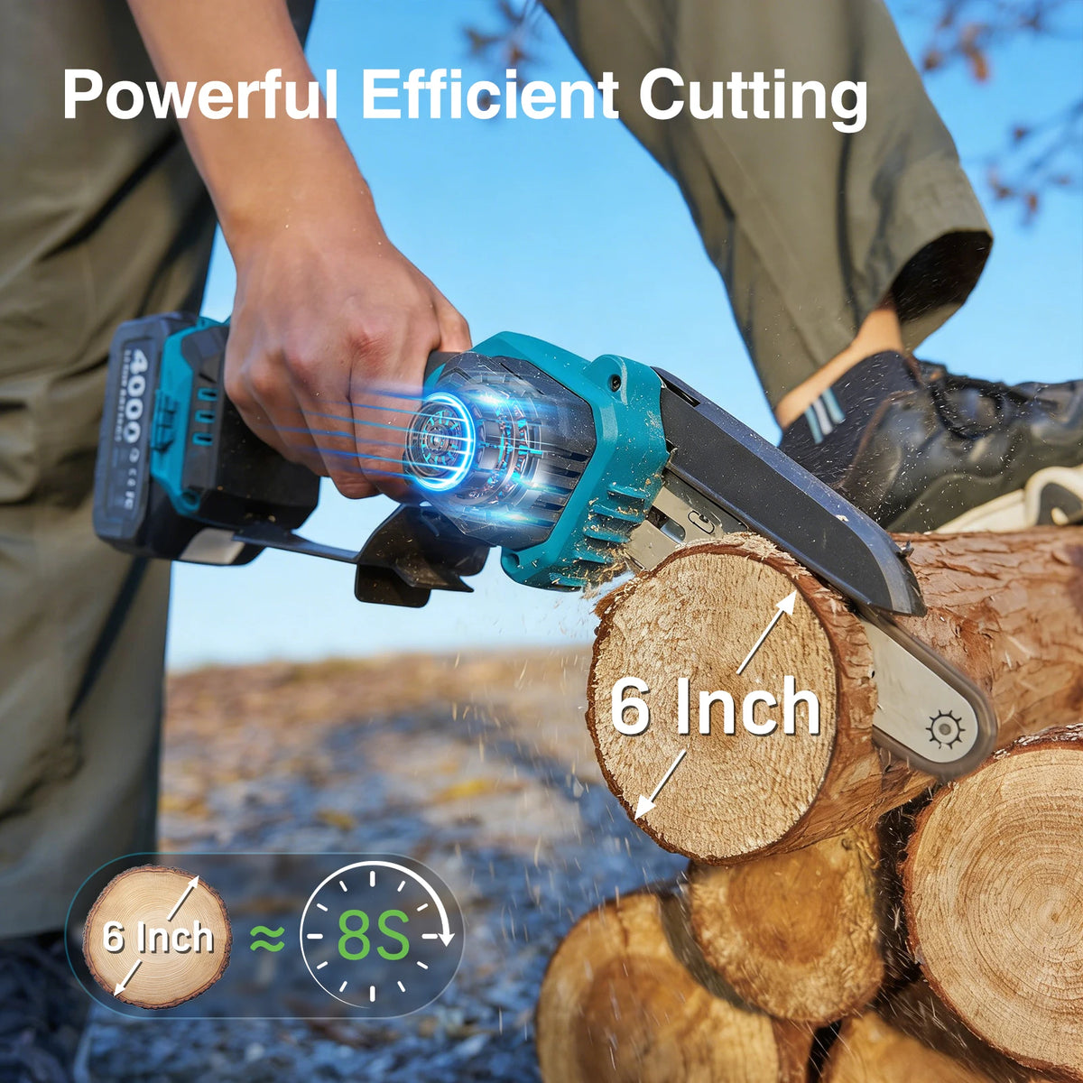 Taskstar Electric Pole Pruner Tool Kit With Dual Rechargeable Batteries
