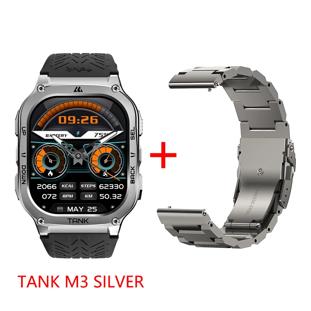 Kospet Tank M3 Smartwatch With Amoled Display And Bluetooth Fitness Tracking