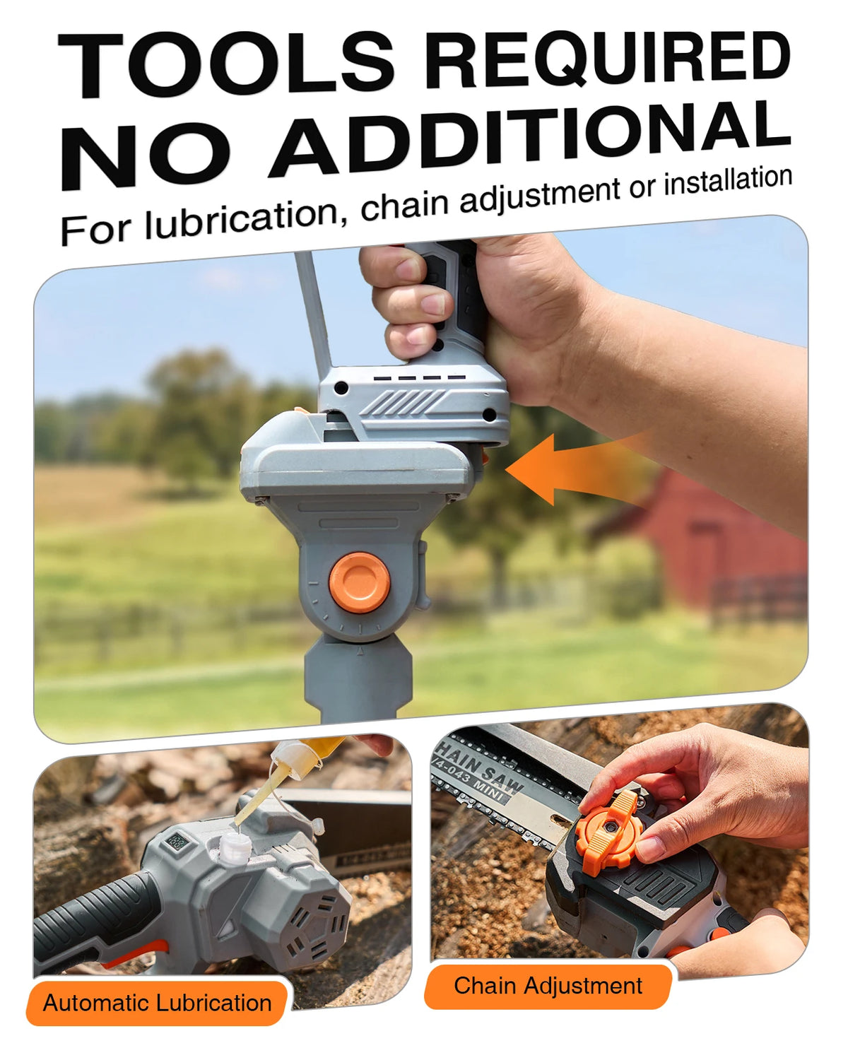 Taskstar Cordless Two In One Pole Saw With Brushless Motor
