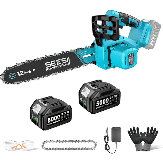 Seesii Cordless Brushless Electric Chainsaw Compatible With Makita Battery