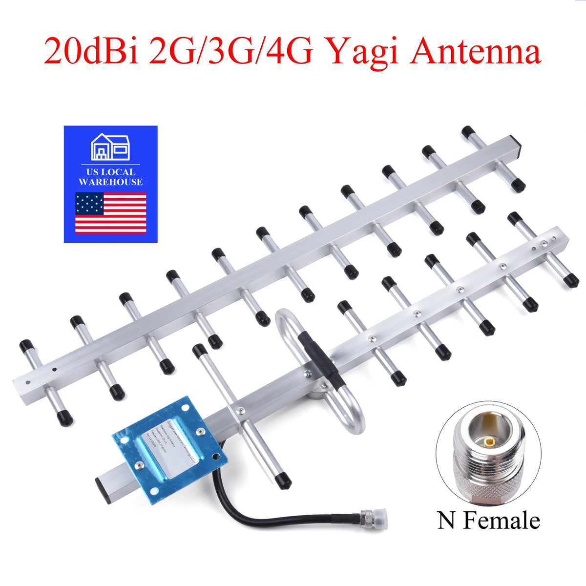 WSOLDMA Outdoor Yagi Antenna for 2G 3G 4G Cellular Networks