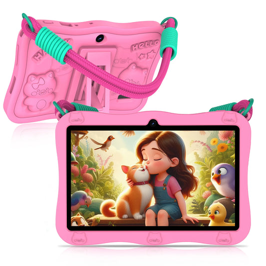 Pritom Kids Android Tablet With Dual Camera And Parental Controls