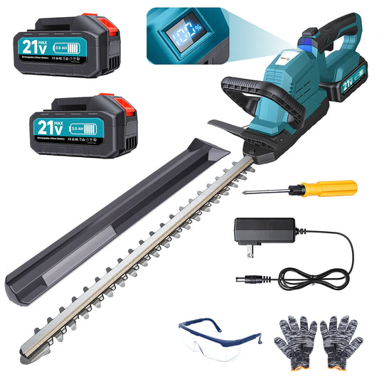 Xysd Cordless Electric Hedge Trimmer With Rotatable Brushless Head