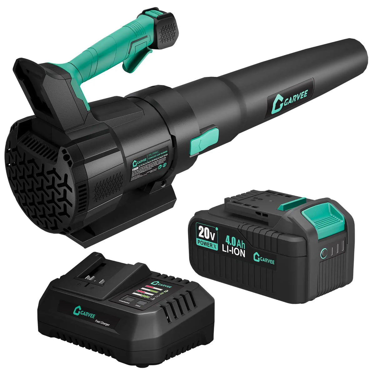 HiMISS Cordless Leaf Blower Kit With Batteries And Fast Charger