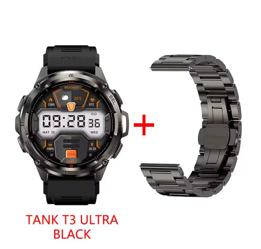 Kospet Tank T3 Ultra Rugged GPS Smartwatch With Amoled Display