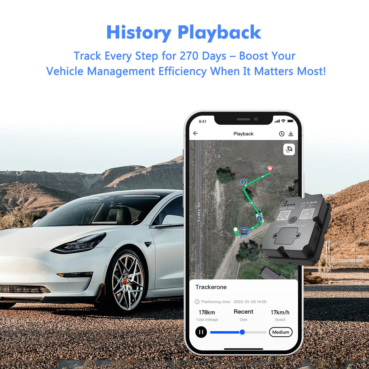 Wanwaytech 4G GPS Vehicle Tracker For Real Time Alerts