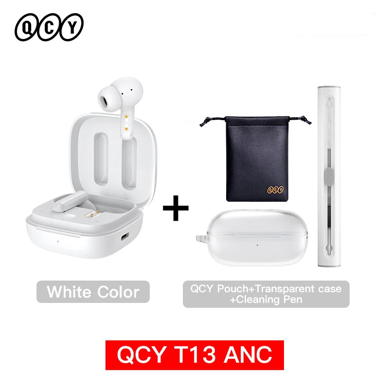 Qcy T13 Bluetooth 5.3 Wireless Earphones With Active Noise Cancellation